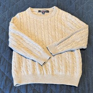 Brooks Brothers Cream Cable Knit Sweater
